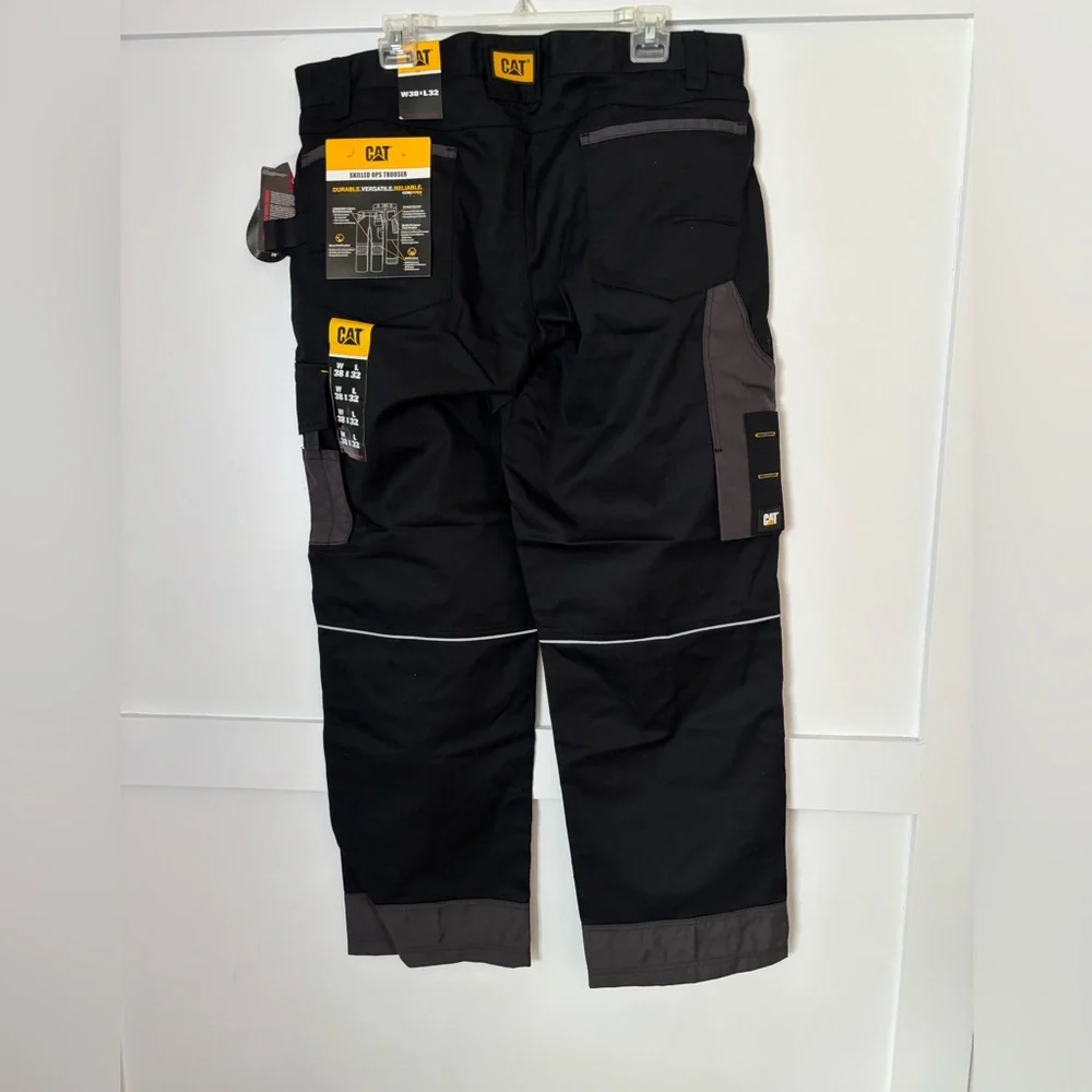 Men's Black and Gray Cargo Pants size 38 x 32 new with tags